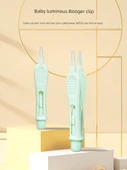 Bebek Burun Temizleyici LED Işıklı - Işıklı Cımbız - Şeffaf Yeşil - 8
