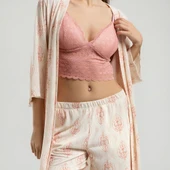 Arnetta 3260S Kadın 3lü Yazlık Pijama Takım - 6