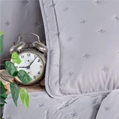 Clasy Microfiber Nakışlı Çift Kişilik Yatak Örtüsü Seti Aspendos - 11