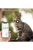 Takip Cihazı ve Airtag Yuvalı Kedi Tasması 2'li Set Ios Uyumlu Boyun Tasması GPS  SARI - 5