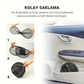 Polham 65x38 CM Güneş ve UV Işın Engelleyici Yan Camlar İçin Güneşlik, Görüş Engellemeyen Yan Güneşlik - 4