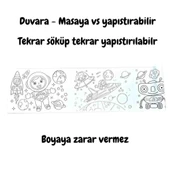 Carioca 4'lü Boyama Seti +Lino Yapışkanlı Boyama Kağıdı 86x20 cm Dream Space - 3
