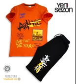 Triliya Pamuklu Unisex Çocuk Kapri Takımı (Cepli & Kordonlu, 3-12 Yaş) TRL-57 - 3