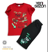 Triliya Pamuklu Unisex Çocuk Kapri Takımı (Cepli & Kordonlu, 3-12 Yaş) TRL-37 - 7