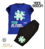 Triliya Pamuklu Unisex Çocuk Kapri Takımı (Cepli & Kordonlu, 3-12 Yaş) TRL-37 - 5