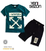 Triliya Pamuklu Unisex Çocuk Kapri Takımı (Cepli & Kordonlu, 3-12 Yaş) TRL-56 - 1