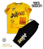 Triliya Pamuklu Unisex Çocuk Kapri Takımı (Cepli & Kordonlu, 3-12 Yaş) TRL-57 - 4