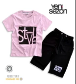 Triliya Pamuklu Unisex Çocuk Kapri Takımı (Cepli & Kordonlu, 3-12 Yaş) TRL-37 - 3