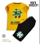 Triliya Pamuklu Unisex Çocuk Kapri Takımı (Cepli & Kordonlu, 3-12 Yaş) TRL-37 - 4