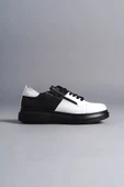 Bağcıklı ve Fermuarlı Cilt Erkek Günlük Sneaker Ayakkabı - 4