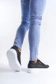 Bağcıklı ve Fermuarlı Cilt Erkek Günlük Sneaker Ayakkabı - 3