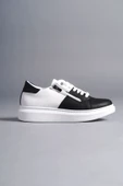 Bağcıklı ve Fermuarlı Cilt Erkek Günlük Sneaker Ayakkabı - 4