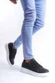 Bağcıklı ve Fermuarlı Cilt Erkek Günlük Sneaker Ayakkabı - 2