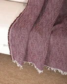 Çok Amaçlı Pamuklu Kaliteli Sık Dokuma 175X215 Cm Kaymaz Koltuk Kanepe Örtüsü (Bordo) - 3