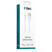 ttec Lightning 100cm Şarj Kablosu- Beyaz (2DK7508B) thumbnail 1