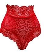 ASM1308 Kadın Back Raund Kırmızı Dantel Külot - 3