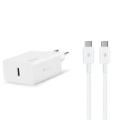 Ttec 20W PD Type C Girişli Şarj Adaptörü ve 1.2 Metre 65W Type C Şarj Kablosu, Akım ve Isı Korumalı - 1