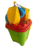 XL Büyük Boy Plaj Deniz Kova Kale Oyun Seti 6 Parça Lüx Kova Seti - 5