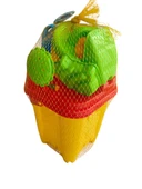 XL Büyük Boy Plaj Deniz Kova Kale Oyun Seti 6 Parça Lüx Kova Seti - 4