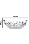 Paşabahçe lavinia cam kase - çok amaçlı sunum servis kasesi 24 cm. - 3