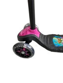3 Tekerli Led Işıklı Scooter Yükseklik Ayarlı Pembe Scooter Max40kg - 3
