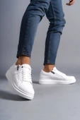 Bağcıklı ve Fermuarlı Cilt Erkek Günlük Sneaker Ayakkabı - 2