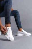 Bağcıklı ve Fermuarlı Cilt Erkek Günlük Sneaker Ayakkabı - 3