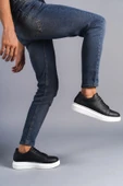Bağcıklı Cilt Erkek Günlük Sneaker Ayakkabı - 3