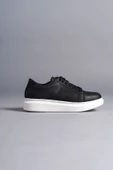 Bağcıklı Cilt Erkek Günlük Sneaker Ayakkabı - 4
