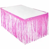 BEYAZ MASA ÖRTÜSÜ, PEMBE MASA ETEĞİ thumbnail 3