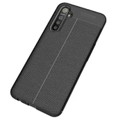 Realme XT Deri Görünümlü Firo Silikon Kılıf thumbnail 6