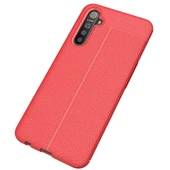 Realme XT Deri Görünümlü Firo Silikon Kılıf thumbnail 2