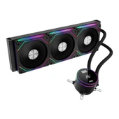 Dragos FrostBite 360 Intel-AMD 360MM Isı Göstergeli ARGB Siyah Sıvı Soğutucu - 2