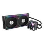 Dragos AquaForge 240 Intel-AMD 240MM LCD Ekranlı ARGB Siyah Sıvı Soğutucu - 2