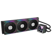 Dragos AquaForge 360 Intel-AMD 360MM LCD Ekranlı ARGB Siyah Sıvı Soğutucu - 2