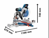 BOSCH GCM 12 GDL Kızaklı Gönye Kesme Makinası - 8