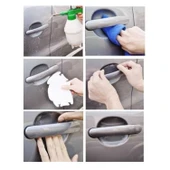 Otomobil Araba Araç Kapı Kolu Kendinden Yapışkanlı 85x75 mm Çizik Önleyici Koruyucu Bandı 5'li Bant - 3