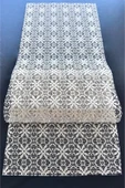 Çiçek Desen Krem Runner 40x140 Cm - 1