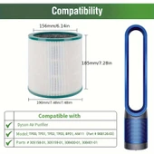Dysn Premium HEPA Filtre TP00/TP01/TP02/TP03/BP01/AM11 Modelleriyle Uyumlu - 2