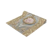 Barok Pembe Güller Desenli Ranır - Runner - 3