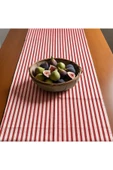 Kırmızı Çizgili Keten Runner 40 x 150 - 2
