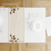 Vintage Dandelion Desenli Ranır - Runner - 3