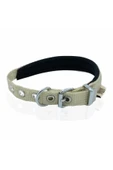 KUZGUN TİCARET Softlu Köpek Boyun Tasması 2 cm x 45 cm Haki - 1