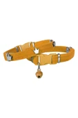 KUZGUN TİCARET Kadife Kedi Boyun Tasması King 20-32 cm Sarı - 1
