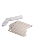 TOPTAN BULURUM Maket Bıçağı / Falçata Ağzı / Yedeği Ince 9mm - 10 Adet - 1