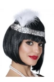 KUZGUN ONLİNE SHOP 7039ler 8039ler Ve 9039lar Temalı Gümüş Renk Çarliston Saç Bandı - Lisinya - 1