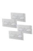 KUZGUN ONLİNE SHOP 4PCS RAF AYAK APARATI ŞEFFAF PVC YAPIŞKANLI + VİDALANABİLİR 2X10CM (4767) - Lisinya - 1