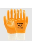 KUZGUN ONLİNE SHOP Beybi KN3+ No:9 Sarı Tam Nitril Pamuk Eldiven 1 Adet - 1