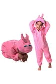 KUZGUN ONLİNE SHOP Çocuk Tavşan Kostümü Pembe Renk 2-3 Yaş 80 cm (4767) - Lisinya - 1