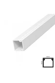 KUZGUN ONLİNE SHOP Kablo Kanalı 16x16 mm 2 Metre Yapışkanlı Bantlı 6 Adet - 1